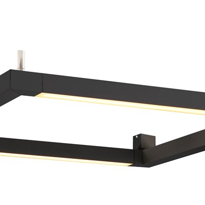 Open Grill Led Double Twist Wall And Ceiling Light Square